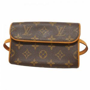 Louis Vuitton Monogram Pochette Florentine Waist Bag M51855 Brown Women's